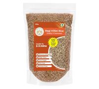 Ragi Millet Rice - Pre-Cooked (Steamed & Baked), Cooks in 2-3 mins, Source of Protein, High Fibre, Fat-Free and Low Sugar - 250 gm