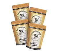 Raging Bull 1kg Droewors Original - 4 x 250g Pack - Traditional South African Beef Drywors Sticks - High Protein Snacks - Grass Fed Beef Drowers - Low Carb Keto Snacks - Beef Sticks