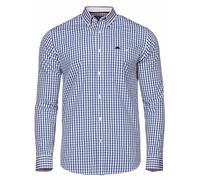 Raging Bull Long Sleeve Classic Gingham Shirt Navy