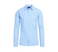 Raging Bull Mens Classic Stripe Long-Sleeved Shirt - Mid Blue - XXL - Mid Blue