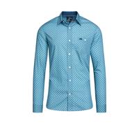 Raging Bull Mens Diamond Long-Sleeved Shirt - Denim Blue - 6XL - Denim Blue