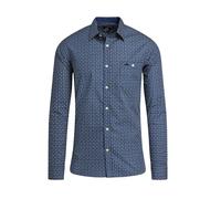 Raging Bull Mens Geometric Long-Sleeved Shirt - Navy - XXL - Navy