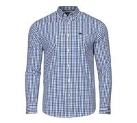 Raging Bull Mens Gingham Classic Long-Sleeved Shirt - Navy - 3XL - Navy