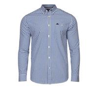 Raging Bull Mens Gingham Classic Long-Sleeved Shirt - Navy - XXL - Navy