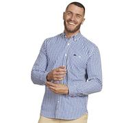 Raging Bull Mens Gingham Classic Long-Sleeved Shirt (XXL) (Navy)