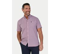 Raging Bull Men's Short Sleeve Graph Check Poplin Shirt in Red | Size: 4XL raging bull Red 4XL