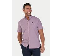 Raging Bull Men's Short Sleeve Graph Check Poplin Shirt in Red | Size: Small raging bull Red S