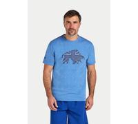Raging Bull Men's Union Jack Bull T-Shirt in Mid Blue | Size: Medium raging bull Mid Blue M