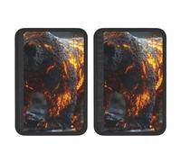 Raging Flame Bear Universal Car Accessories Seat Belt Pad For Car Truck,2pcs Seat Belt Covers Soft Comfortable Shoulder Strap Pads