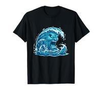 Raging Sea Wave Face Ocean Storm Angry Water Beast T-Shirt