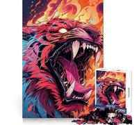 Raging Tiger Jigsaw Puzzles for Adults 1000 Piece Logic Toy Stress Release Precision Cut Festival Gift (50x75cm)