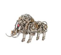Raging Tusk 3D Metal Puzzle Steampunk Boar Model Kit, 1100 Pieces DIY Mechanical Animal Assembly Creative Desk Decor for Adults Enthusiasts Collectors Hobbyists