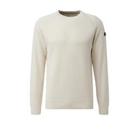 Raglan Sleeve Knit Jumper with Logo Patch s.Oliver Beige 5XL