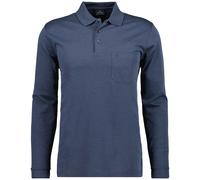 Ragman Men Long Sleeve Polo Shirt Soft Knit Button Up Cotton Blend Polo Collar