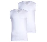 Ragman Men Undershirts, 2 Pack - Shirt, Cotton, V-Neck, Solid Color...