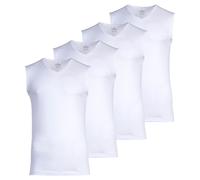 Ragman Men Undershirts, 4 Pack - Shirt, Cotton, V-Neck, Solid Color...