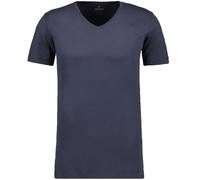 RAGMAN Men's 2 T-Shirt Double Pack Bodyfit with V-Neck, Navy (2-pack), M