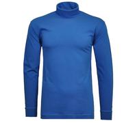 RAGMAN Men's Basic Long Sleeve Turtleneck Shirt, Blue, L