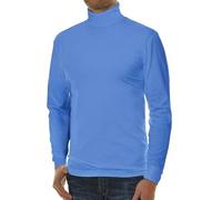 Ragman Men's Basic Turtleneck Shirt, Long Sleeves, XL Blue