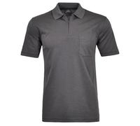 Ragman Men's Casual Shirt - Basic Polo Collar - Grey - XXXL