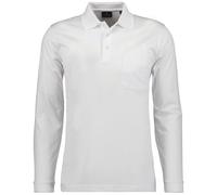 Ragman Men's Long Sleeve Polo Shirt - Soft Knit Button Sleeve, Cotton Mix