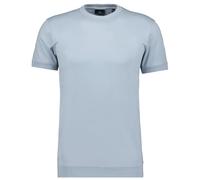 RAGMAN Men's Pima Crew Neck T-Shirt with Cuffs, Silver-024, M