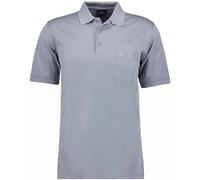 RAGMAN men's short-sleeved soft knit polo shirt, anthracite, 6XL