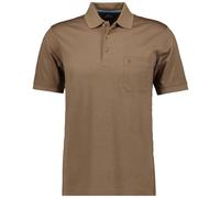 Ragman Men's Soft Knit Polo with Chest Pocket, Short Sleeve, 3XL Brown