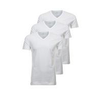 RAGMAN Men's T-Shirt 3-Pack V-Neck Body Fit, White, XL