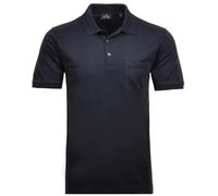 Ragman Short Sleeved Polo Shirt Navy Blue Size M