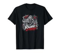 Ragnar Lothbrok Viking Warrior Norse Sea Legend Value Graphic T-Shirt, Men, Black, XL