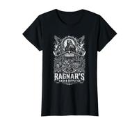 Ragnar's Raid and Supply Co Since 793 AD Value Graphic T-Shirt, Women, Black, M