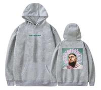 Rag'n'Bone Man Merch What Do You Believe in Album Hoodie Unisex Fashion Long Sleeve Pullover (Gray,3XL)
