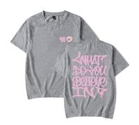 Rag'n'Bone Man Merch What Do You Believe in Album T-Shirt Unisex Crew Neck Short Sleeve Top (Grey,M)