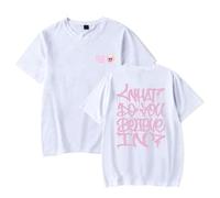 Rag'n'Bone Man Merch What Do You Believe in Album T-Shirt Unisex Crew Neck Short Sleeve Top (White,L)