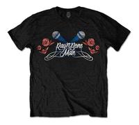 Rag'n'Bone Man Unisex T-Shirt: Mics & Roses (Black), black, M