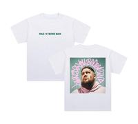 Rag'n'Bone Man What Do You Believe in Album Photo T-Shirt Short Sleeve Cotton Tee Women Men Streetwear Tops (XXL,White)