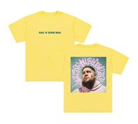 Rag'n'Bone Man What Do You Believe in Album Photo T-Shirt Short Sleeve Cotton Tee Women Men Streetwear Tops (XXS,Yellow)
