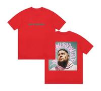 Rag'n'Bone Man What Do You Believe in Album Photo T-Shirt Short Sleeve Cotton Tee Women Men Streetwear Tops (4XL,Red)