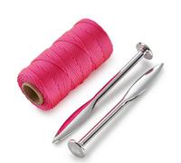 Ragni R402-6Lpnl Pair Solid Forge Line Pins 76M Hi Vis Nylon Braided Brick Line