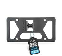 Rago Fabrication D-Ring Front Bumper License Plate Bracket - Adjustable Universal Clevis Mount Fitment for Off-Road Aftermarket Bumpers - Front License Plate Mount, Made in USA