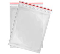 RAGO® Zip Bag I Ziplock Bags with Zip 200 x 300 mm Robust Pack of 50 I Plastic Bags I Reusable Ziplock Bags I Poly Bags for Organisation