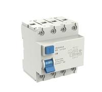 RAGOPILEN DC Circuit Breaker, Circuit Breaker Leakage Switch Type A RCD Protector 2P 4P 30mA 100mA Multiple Sizes(4P 40A 100ma)