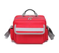 RAGOPILEN First Aid Kit Empty Emergency Kits, Empty First Aid Kit Shoulder Bag Multicolor 27x15x20cm(Red)