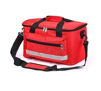 RAGOPILEN First Aid Kit Empty Emergency Kits, Empty First Aid Storage Bag Waterproof Nylon Reflective Dark Blue 37x22x20cm(C)