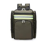 RAGOPILEN First Aid Kit Empty Emergency Kits, First Aid Bag Empty Professional Supplies Haversack with Inner Dividers 35x45x15cm Waterproof Oxford Cloth Red Blue Orange(Army Green)