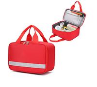 RAGOPILEN First Aid Kit Empty Emergency Kits, First Aid Kit Bag Portable Empty Oxford Nylon Reflective Strips 27x13x18cm