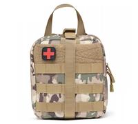RAGOPILEN First Aid Kit Empty Emergency Kits, Portable First Aid Kit Bag Polyester Empty Bag 18.5 x 20.5 x 9.5 cm(E)