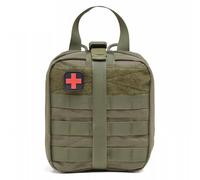 RAGOPILEN First Aid Kit Empty Emergency Kits, Portable First Aid Kit Bag Polyester Empty Bag 18.5 x 20.5 x 9.5 cm(B)