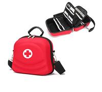 RAGOPILEN First Aid Kit Empty Emergency Kits, Waterproof Empty First Aid Bag for Car Camping Travel Hiking Home 21x19x12cm 2 Colors(Red)